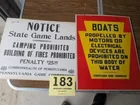  Preview image for Lot# 183 - Rare PA Game Commission Signs 