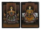  Preview image for (2) Modern Chinese Reverse Painted Glass 