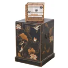 Preview image for Asian Black Lacquered Bird & Lotus 