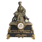  Preview image for French Bronze and Black Marble Figural 