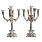  Preview image for Art Nouveau Silver Plate Candelabra Duo 