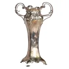 Preview image for Art Nouveau Silvered Pewter Vase 
