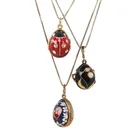  Preview image for (3) Faberge Style Egg Pendant Necklaces 