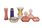  Preview image for Bohemian Style Art Glass Cabinet Vases & 