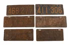  Preview image for (6) 1920s Pennsylvania License Plates 