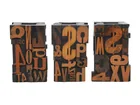  Preview image for Trio of Sculptural Typography Vases 