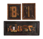  Preview image for (3) Numerical Typography Wall Art 