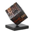  Preview image for Typography Cube Sculpture by Sy Blinn 