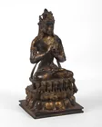  Preview image for Patinated Gilt Metal Buddha 