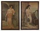  Preview image for (2) Classic Oleograph Prints on Canvas 