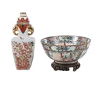  Preview image for Chinese Rose Medallion Bowl & Japanese 