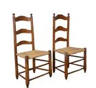  Preview image for (2) Early Antique Maple Ladderback 