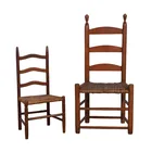  Preview image for (2) Antique Ladder Back Chairs 