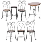  Preview image for (7) Pc Vintage Wrought Iron Ice Cream 