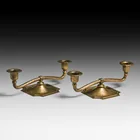  Preview image for Pair Roycroft Hammered Copper Double 