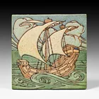  Preview image for Large Grueby Faience Seven-Color Galleon 