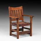  Preview image for Gustav Stickley V-Back Armchair c1910 