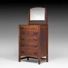  Preview image for Limbert All Oak Five-Drawer Dresser with 