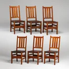  Preview image for Gustav Stickley #350 Set of 6 Dining 