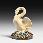  Preview image for Fulper Pottery Swan Figural Flower Frog 