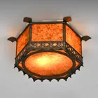  Preview image for Samuel Yellin Iron & Mica Ceiling Light 