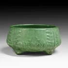  Preview image for Weller Bedford Matte Green Footed Bowl 