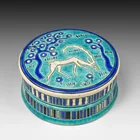  Preview image for Longwy Art Deco Crackleware Gazelle Box 