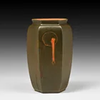  Preview image for Roseville Rosecraft Hexagon Panel Vase 