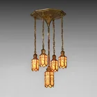  Preview image for Arts & Crafts Period Five-Light Brass & 
