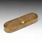  Preview image for Arts & Crafts Brass & Cabochon Pen Box 