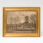  Preview image for Marie Luplau Windmill Landscape Print by 