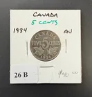  Preview image for Canada - 1934 5 Cents AU 