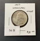  Preview image for 1947 Washington Quarter GEM BU 