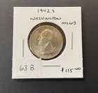  Preview image for 1942 S Washington Quarter BU 