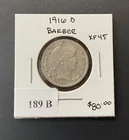  Preview image for 1916 D Barber Quarter XF 