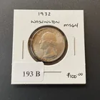  Preview image for 1932 Washington Quarter CH BU 