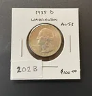  Preview image for 1935 D Washington Quarter AU 