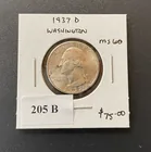  Preview image for 1937 D Washington Quarter UNC 