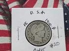  Preview image for 1910-D 90% Silver Barber Quarter - 116 