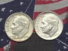  Preview image for (2) 1964 Roosevelt Dimes, 90% Silver 