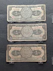  Preview image for (3) 1969 Mexico One Peso Bank Notes 