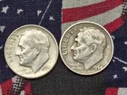  Preview image for 1954-P&D Roosevelt Dimes, 90% Silver 
