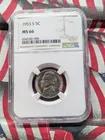  Preview image for 1953-S Jefferson Nickel NGC MS66 