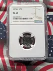  Preview image for 1958 Roosevelt 90% Silver Dime NGC PF 69 