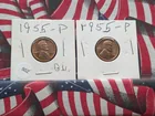  Preview image for (2) 1955-P Lincoln Wheat Cents - BU 