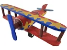 Preview image for Vintage Painted Wood Airplane Sculpture 