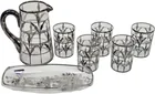  Preview image for (7pc) Crystal & Sterling Overlay Floral 