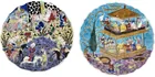  Preview image for (2pc) Yilmaz, Turkish Polychrome Ceramic 
