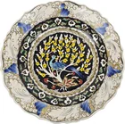  Preview image for Dunya Cini Turkish Ceramic Peacock Plate 