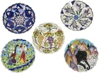  Preview image for (5pc) Signed Turkish Cini Ceramic Plates 